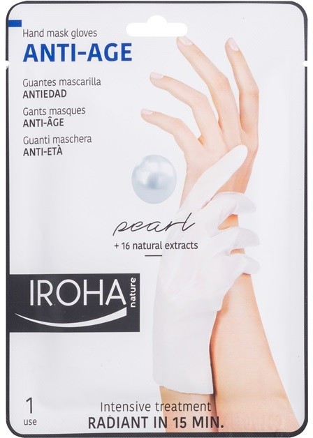 Iroha Anti - Age Pearl fiatalító maszk kézre
