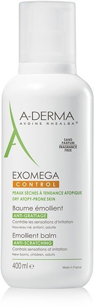 A-Derma Exomega hidratáló testápoló balzsam nagyon száraz, érzékeny és atópiás bőrre  400 ml