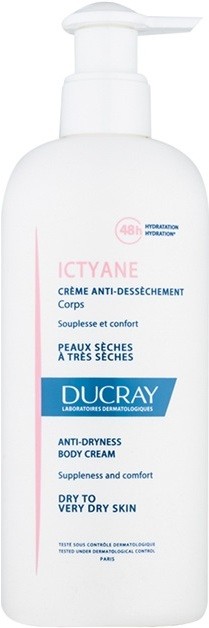 Ducray Ictyane hidratáló testkrém Száraz, nagyon száraz bőrre  400 ml