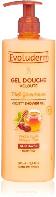 Evoluderm Miel Gourmand bársonyos tusoló gél mézzel  500 ml