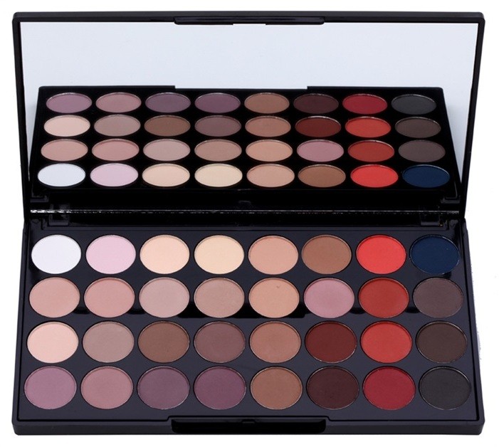 Makeup Revolution Flawless Matte 2 szemhéjfesték paletták tükörrel  20 g