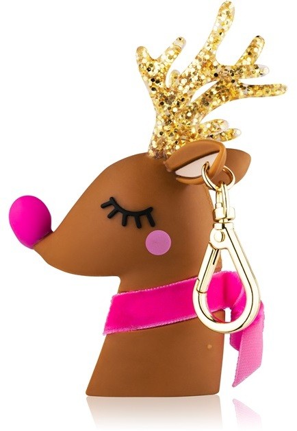 Bath & Body Works PocketBac Light-Up Reindeer világító szilikon tasak antibakteriális gélhez