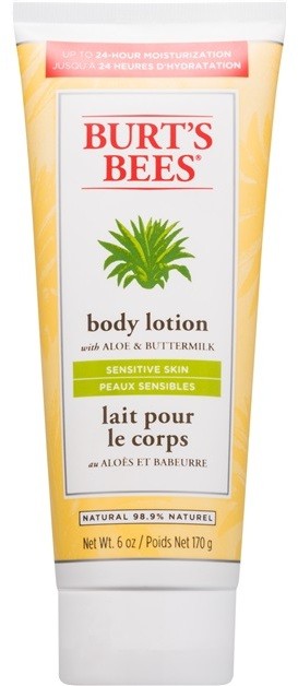 Burt’s Bees Aloe & Buttermilk test tej az érzékeny bőrre aleo verával  170 g