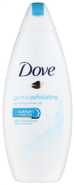 Dove Gentle Exfoliating tápláló tusoló gél peeling hatással  250 ml