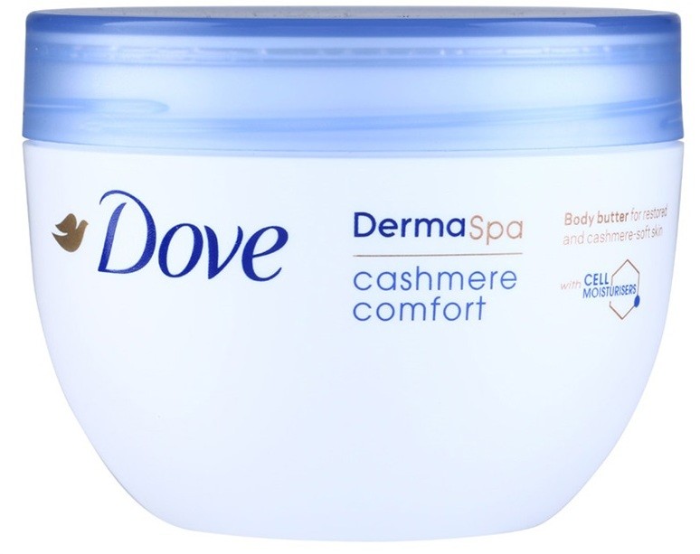 Dove DermaSpa Cashmere Comfort megújító testvaj a finom és sima bőrért  300 ml