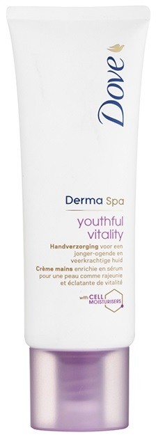 Dove DermaSpa Youthful Vitality kézkrém helyreállítja bőr rugalmasságát  75 ml