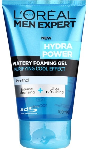 L’Oréal Paris Men Expert Hydra Power tisztító gél hűsítő hatással  100 ml