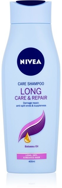 Nivea Long Care & Repair ápoló sampon száraz és sérült hajra  400 ml