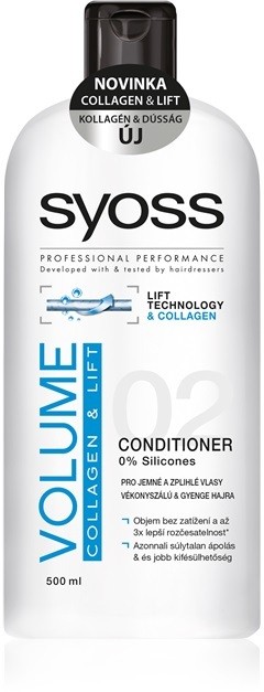 Syoss Volume Collagen & Lift kondícionáló finom és lesimuló hajra   50 ml
