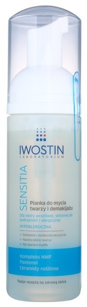 Iwostin Sensitia tisztító és szemlemosó hab az érzékeny és allergiás bőrre  165 ml