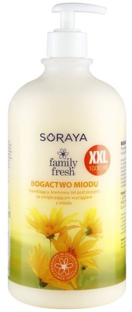 Soraya Family Fresh krémes tusoló gél mézzel  1000 ml