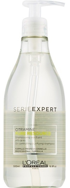 L’Oréal Professionnel Série Expert Pure Resource tisztító sampon zsíros hajra és fejbőrre  500 ml