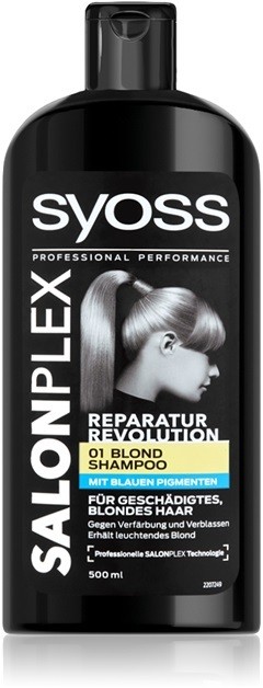 Syoss Salonplex sampon világos és szőke hajra 01 Blond 500 ml