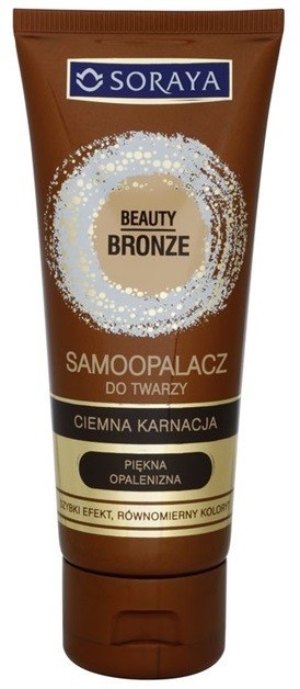Soraya Beauty Bronze önbarnító fluid sötét arcbőrre  75 ml