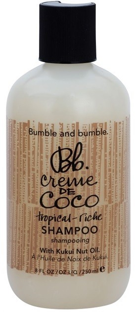 Bumble and Bumble Creme De Coco sampon a rakoncátlan és kócos haj kisimítására  250 ml