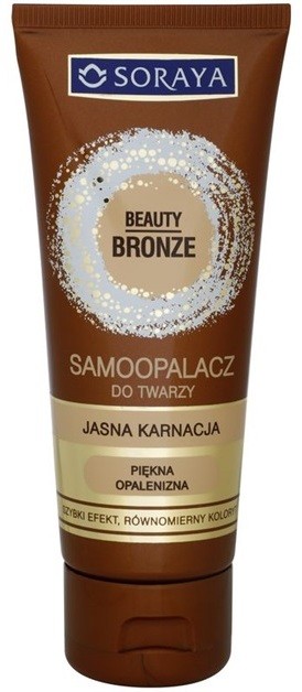 Soraya Beauty Bronze önbarnító arckrém világos bőrre  75 ml