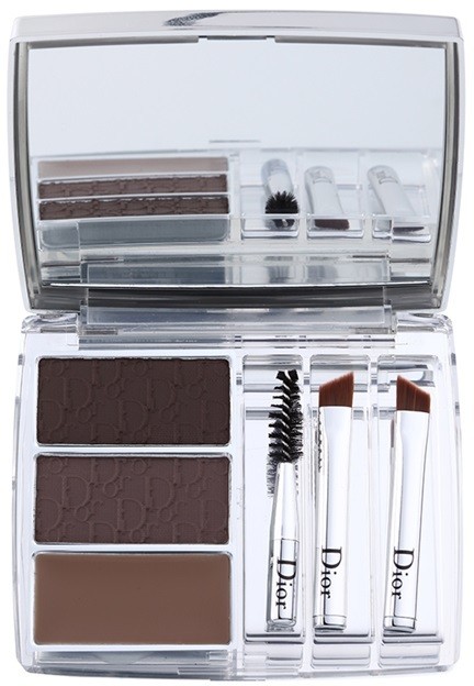 Dior All-In-Brow 3D szett a tökéletes szemöldökért árnyalat 001 Brown  7,5 g