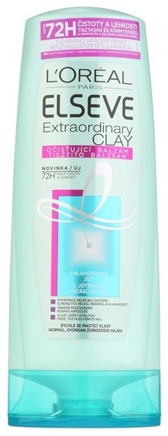 L’Oréal Paris Elseve Extraordinary Clay tisztító balzsam a gyorsan zsírosodó hajra  400 ml