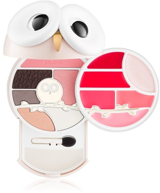 Pupa All You Need Is Owl Pupa Owl 3 multifunkciós arc paletta árnyalat 001 16,2 g