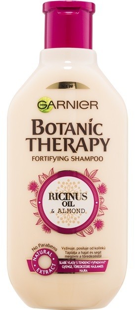 Garnier Botanic Therapy Ricinus Oil erősítő sampon a gyenge, hullásra hajlamos hajra  400 ml