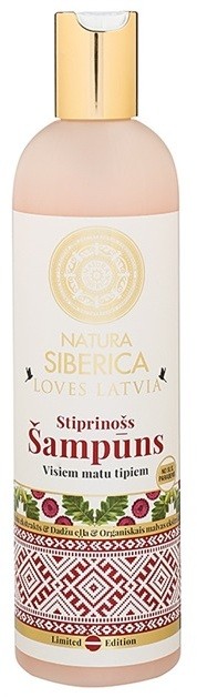 Natura Siberica Loves Latvia erősítő sampon hajra hajra  400 ml
