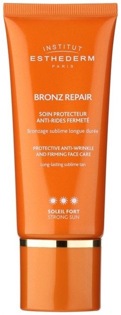 Institut Esthederm Bronz Repair feszesítő arckrém a ráncok ellen magas UV védelemmel  50 ml