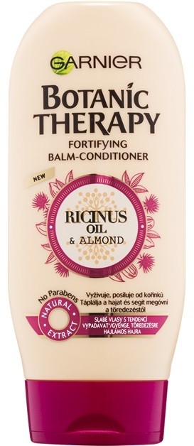 Garnier Botanic Therapy Ricinus Oil erősítő balzsam a gyenge, hullásra hajlamos hajra parabénmentes  200 ml