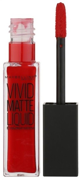Maybelline Color Sensational Vivid Matte Liquid folyékony rúzs matt hatással árnyalat 35 Rebel Red 8 ml