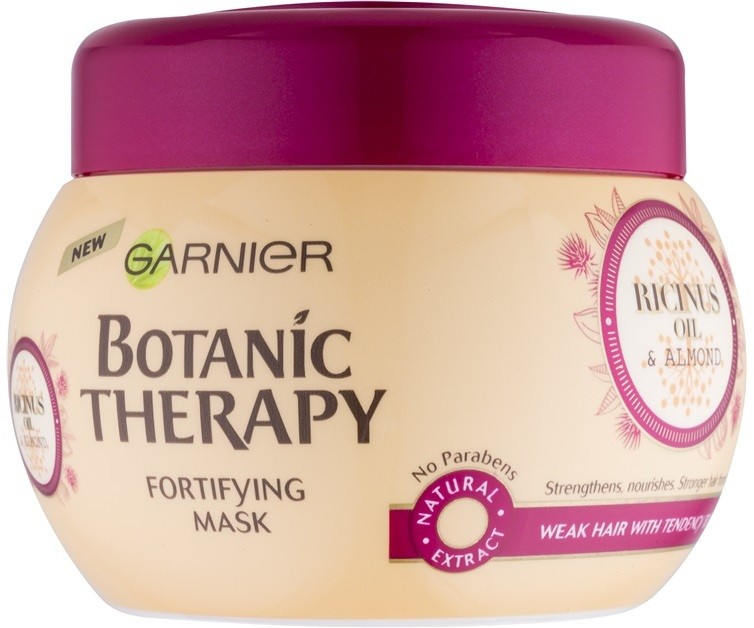 Garnier Botanic Therapy Ricinus Oil erősítő maszk a gyenge, hullásra hajlamos hajra  300 ml