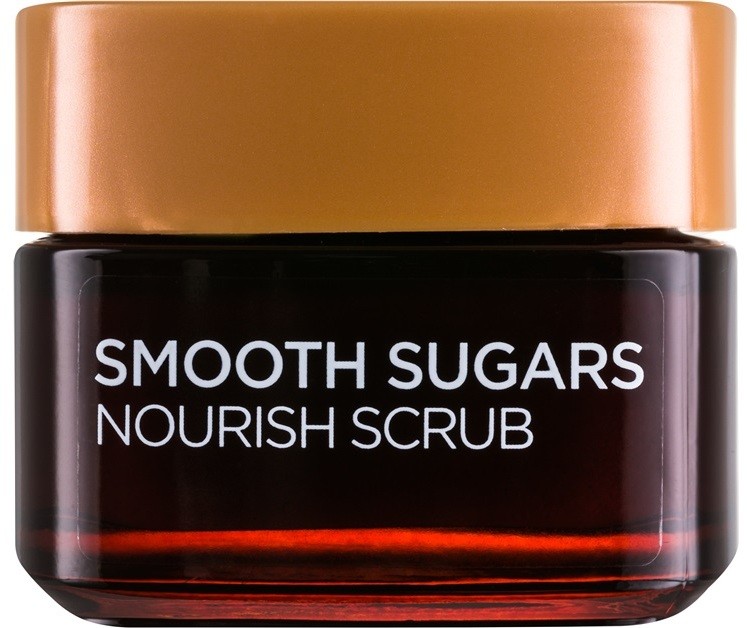 L’Oréal Paris Smooth Sugars Scrub tápláló és feltöltő peeling az arcra  50 ml