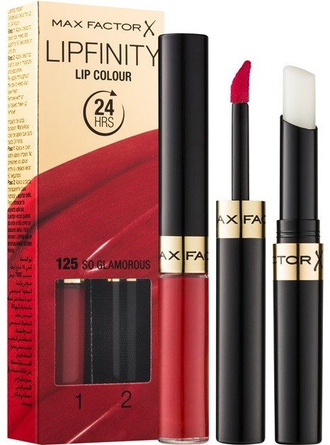 Max Factor Lipfinity hosszan tartó rúzs balzsammal árnyalat 125 So Glamorous 2 db