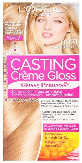 L’Oréal Paris Casting Creme Gloss hajfesték árnyalat 8031 Créme Brulée