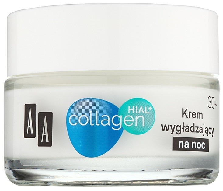 AA Cosmetics Collagen HIAL+ éjszakai bőrnyugtató krém 30+  50 ml