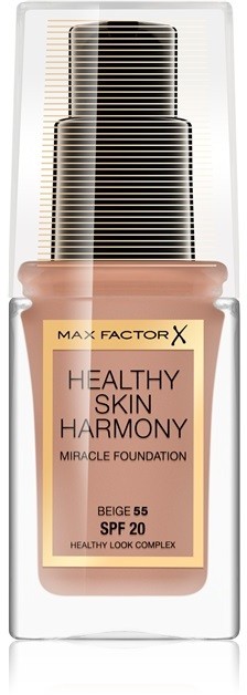 Max Factor Healthy Skin Harmony folyékony make-up SPF 20 árnyalat 55 Beige 30 ml