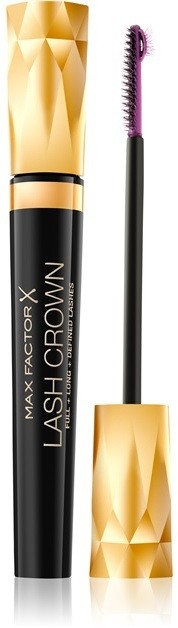 Max Factor Lash Crown dúsító, göndörítő szempillaspirál, mely szétválasztja a pillákat árnyalat Black 6,5 ml