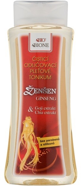 Bione Cosmetics Ginseng Goji + Chia arctisztító és sminkeltávolító tonik  255 ml