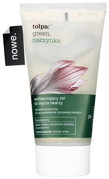 Tołpa Green Capillary megerősítő tisztító gél az érzékeny, vörösödésre hajlamos bőrre  150 ml