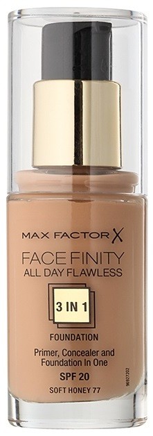 Max Factor Facefinity make-up 3 az 1-ben árnyalat 77 Soft Honey  30 ml