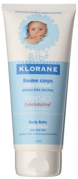 Klorane Bébé Cold Cream testbalzsam a nagyon száraz bőrre  200 ml