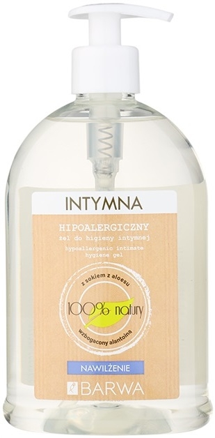 Barwa Natural Hypoallergenic gél intim higiéniára hidratáló hatással  500 ml