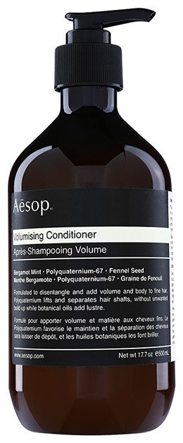 Aésop Hair Volumising dúsító kondicionáló a finom hajért  500 ml