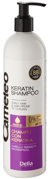 Delia Cosmetics Cameleo BB keratin sampon hullámos hajra  500 ml