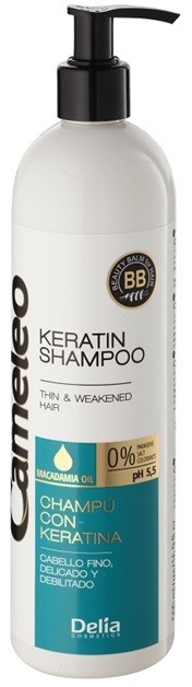 Delia Cosmetics Cameleo BB keratin sampon finom és lesimuló hajra  500 ml