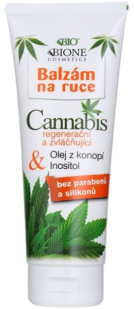 Bione Cosmetics Cannabis regeneráló és hidratáló balzsam kézre  205 ml