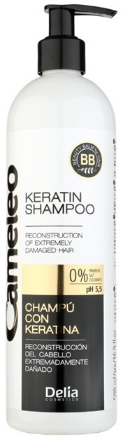 Delia Cosmetics Cameleo BB keratin sampon a károsult hajra  500 ml