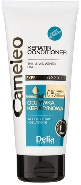 Delia Cosmetics Cameleo BB keratin kondicionáló finom és lesimuló hajra  200 ml