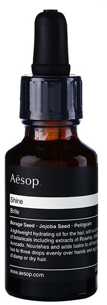 Aésop Hair Shine hidratáló olaj száraz és rakoncátlan hajra  25 ml