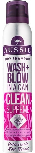 Aussie Wash+ Blow Clean Supreme száraz sampon  180 ml