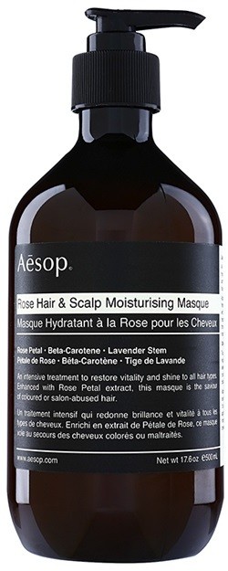 Aésop Hair Rose hidratáló maszk a hajra és a fejbőrre  500 ml