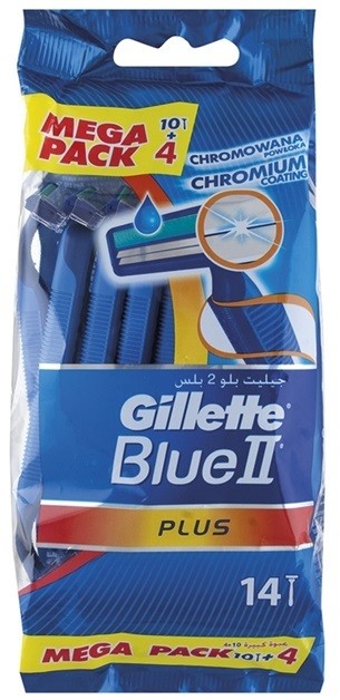 Gillette Blue II Plus eldobható borotva  14 db